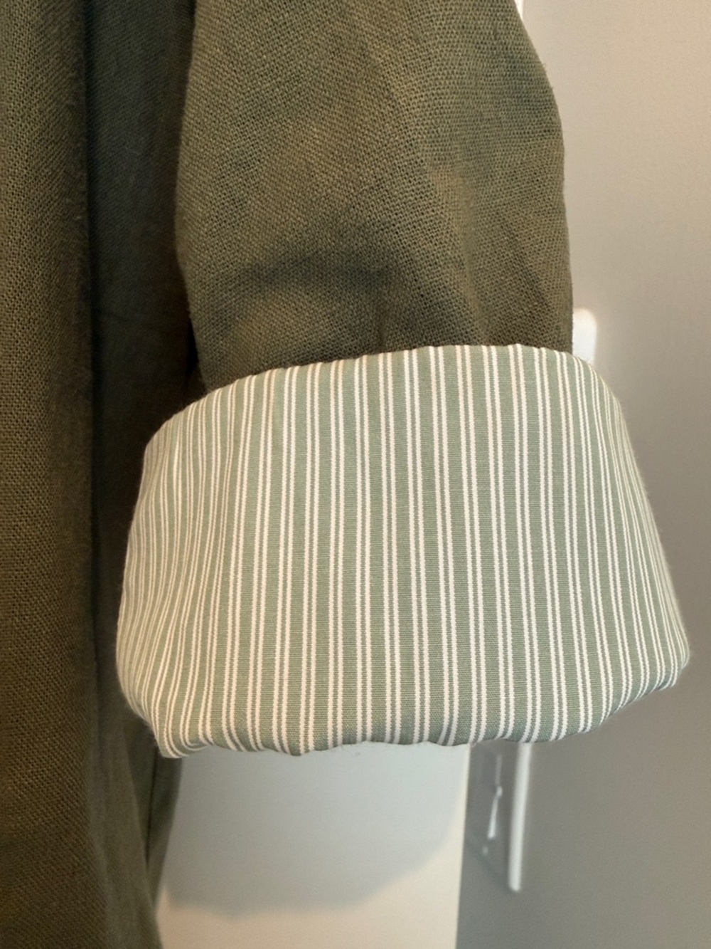 Zara Olive Utility Button-Up Coat Jacket - Picture 4 of 6